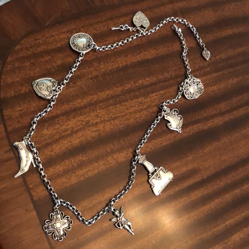 retired and rare HTF Brighton Victorian charm necklace/belt